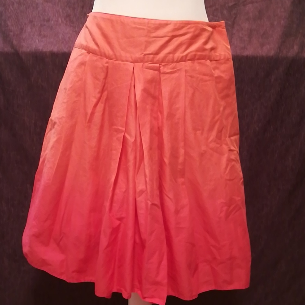 Ombre Pink Fit and Flare Skirt